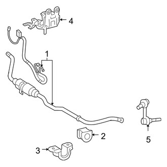 Lexus OE - Front Suspension - Stabilizer Bar & Components (With Active Stabilizer Suspension)