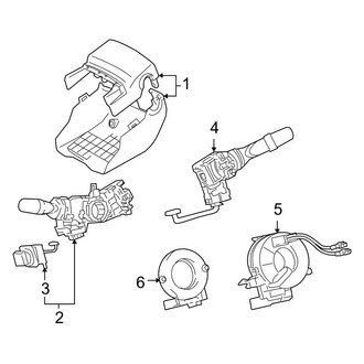 Lexus OE - Steering Column - Shroud, Switches & Levers