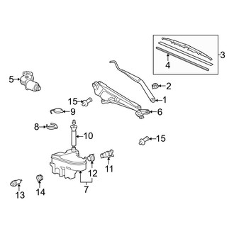Lexus OE - Windshield - Wiper & Washer Components