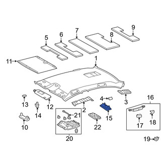 Lexus OE - Sun Visor Light