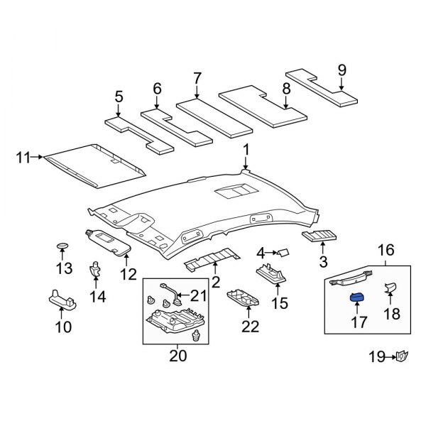 Interior Grab Bar Cap