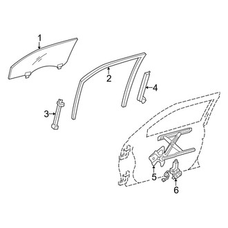 Lexus OE - Front Door - Glass & Hardware