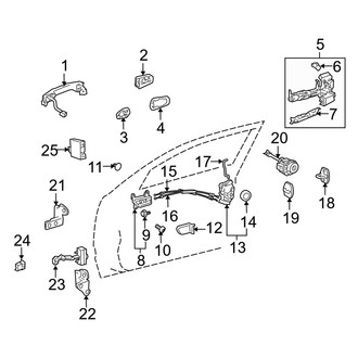 Lexus OE - Front Door - Lock & Hardware