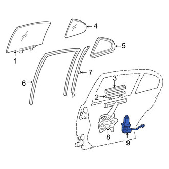 Lexus OE - Rear Right Window Motor