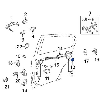 Lexus OE - Front Door Latch Seal