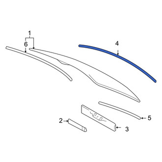 Lexus OE - Rear Back Glass Seal