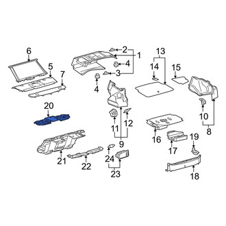 Lexus OE - Package Tray Trim Insulator