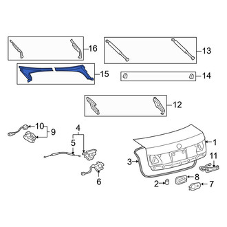 Lexus OE - Rear Left Deck Lid Hinge Cap