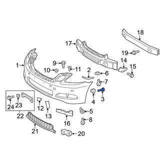 Lexus OE - Bumper Cover Retainer