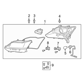 Lexus OE - Front Lamps - Headlamp Components (LED)