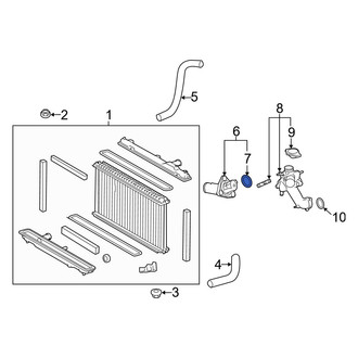 Lexus OE - Engine Coolant Thermostat Housing Gasket