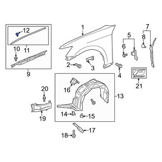 Lexus OE - Door Sill Plate Clip