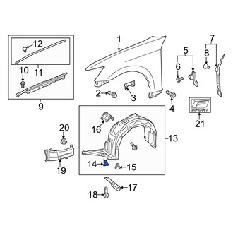 Lexus OE - Fender Liner Retainer