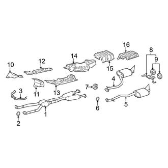 Lexus OE - Exhaust System - Exhaust Components