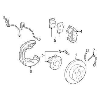 Lexus OE - Front Suspension - Brake Components