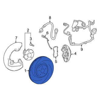 Lexus OE - Front Left Disc Brake Rotor