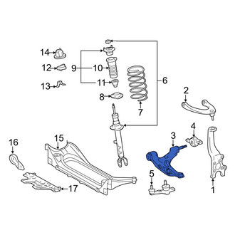 Lexus OE - Front Left Lower Suspension Control Arm