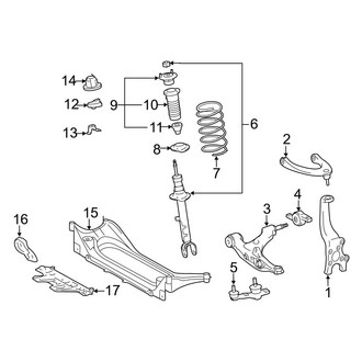 Lexus OE - Front Suspension - Suspension Components (RWD)