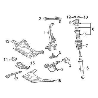 Lexus OE - Front Suspension - Suspension Components