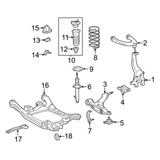 Lexus OE - Front Suspension - Suspension Components (AWD)