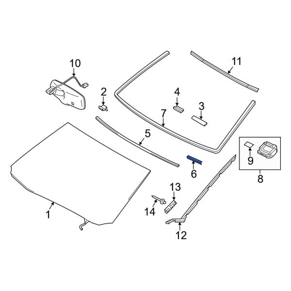 Windshield Post Trim