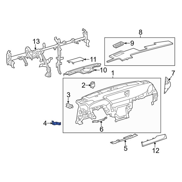 Instrument Panel Mounting Bracket