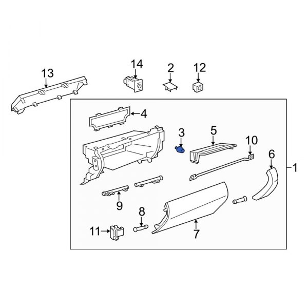 Glove Box Door Bumper