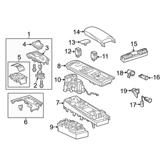 Lexus OE - Center Console (Switches & Panels)