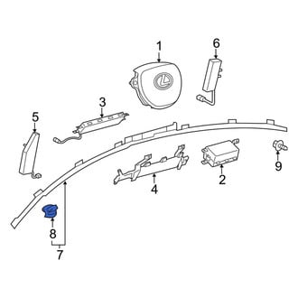 Lexus OE - Curtain Air Bag Clip