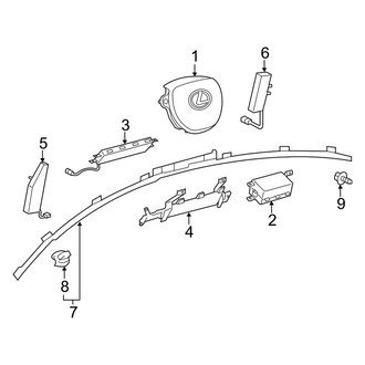 Lexus OE - Restraint Systems - Air Bag Components (Air Bags)
