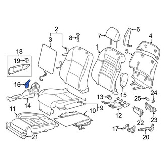 Lexus OE - Front Right Seat Frame Trim Panel Screw Cap