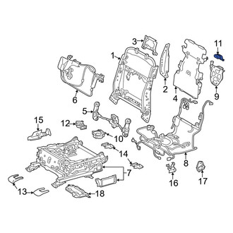 Lexus OE - Front Left Upper Climate Controlled Seat Duct