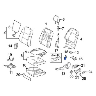 Lexus OE - Front Left Seat Frame Trim Panel Screw Cap
