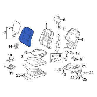 Lexus OE - Front Left Seat Back Cushion Cover