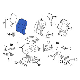 Lexus OE - Front Left Seat Back Cushion Cover