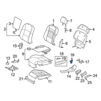 Lexus OE - Front Right Seat Frame Trim Panel Screw Cap