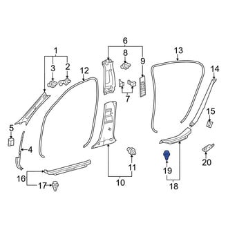Lexus OE - Front Door Interior Trim Panel Retainer