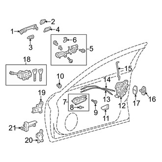 Lexus OE - Front Door - Lock & Hardware