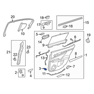 Lexus OE - Rear Spoiler Clip