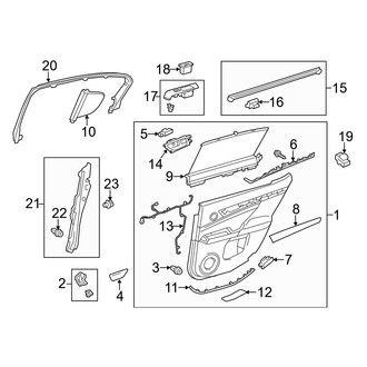 Lexus OE - Rear Door - Interior Trim