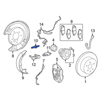 Lexus OE - Rear Left Parking Brake Adjuster