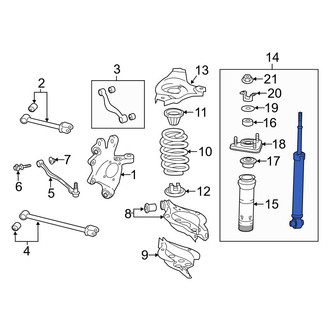 Lexus OE - Rear Suspension Shock Absorber