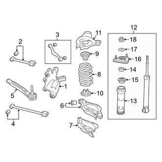 Lexus OE - Rear Suspension - Suspension Components