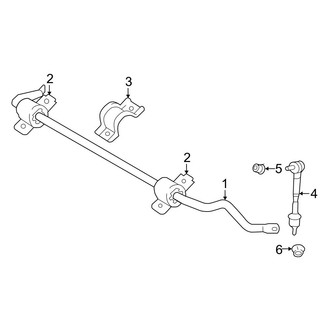 Lexus OE - Rear Suspension - Stabilizer Bar & Components