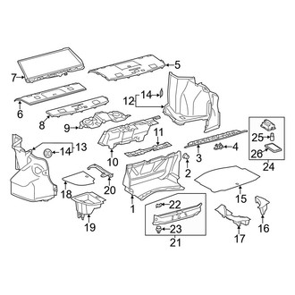 Lexus OE - Rear Body & Floor - Interior Trim