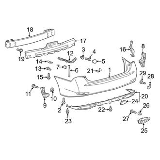 Lexus OE - Rear Bumper - Bumper & Components