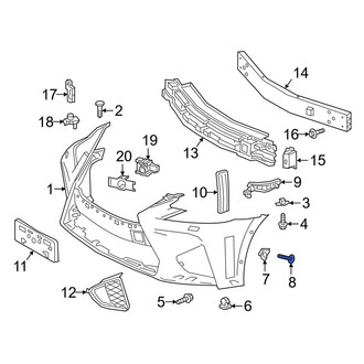 Lexus OE - Bumper Cover Retainer