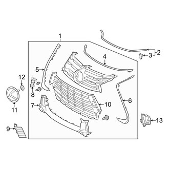 Lexus OE - Grille & Components (Base)