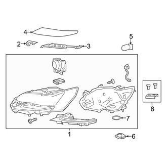 Lexus OE - Front Lamps - Headlamp Components (LED)