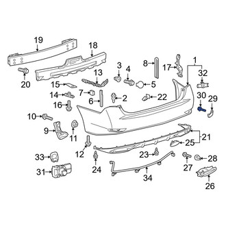 Lexus OE - Grille Molding Screw